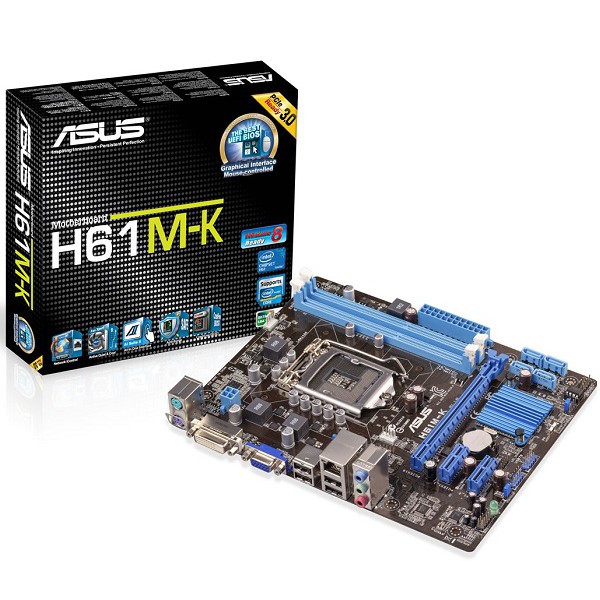 [RẺ VÔ ĐỊCH] MAIN ASUS H61 SOCKET1155 GIÁ RẺ+tặng keo tản nhiệt